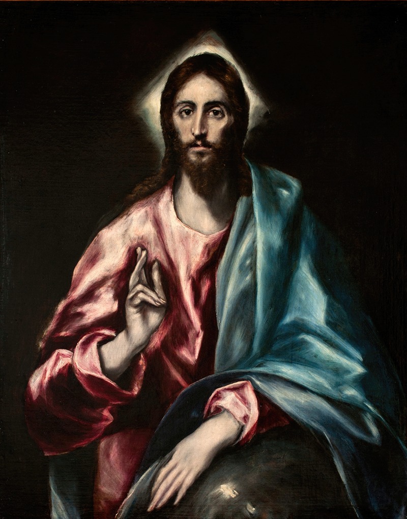 Christ as Saviour by Эль Греко (Доменикос Теотокопулос), 1610-1614 — digital art print download