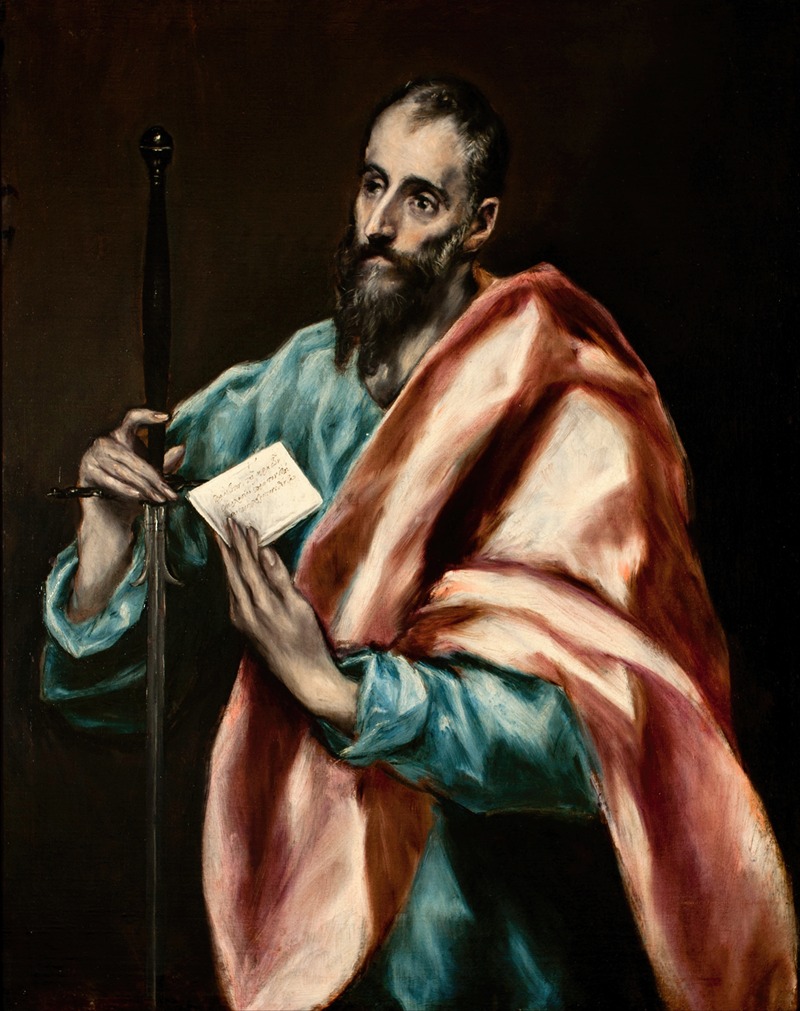 Apostle Saint Paul by El Greco (Domenikos Theotokopoulos), 1610-1614 — digital art print download