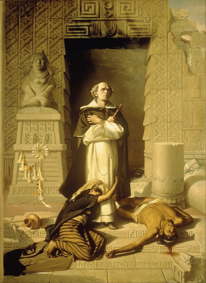 Fray Bartolomé de las Casas by Félix Parra, 1875 — digital art print download