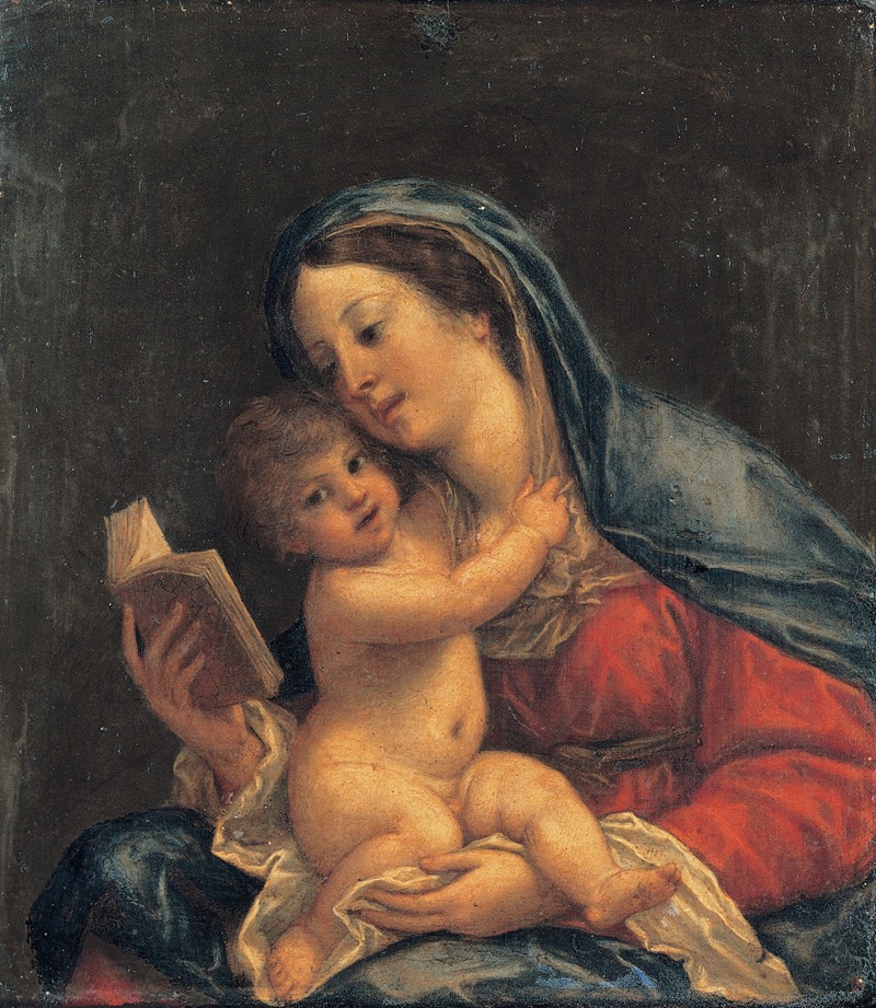 Madonna with the Child by Francesco Albani, 1630 — digital art print download