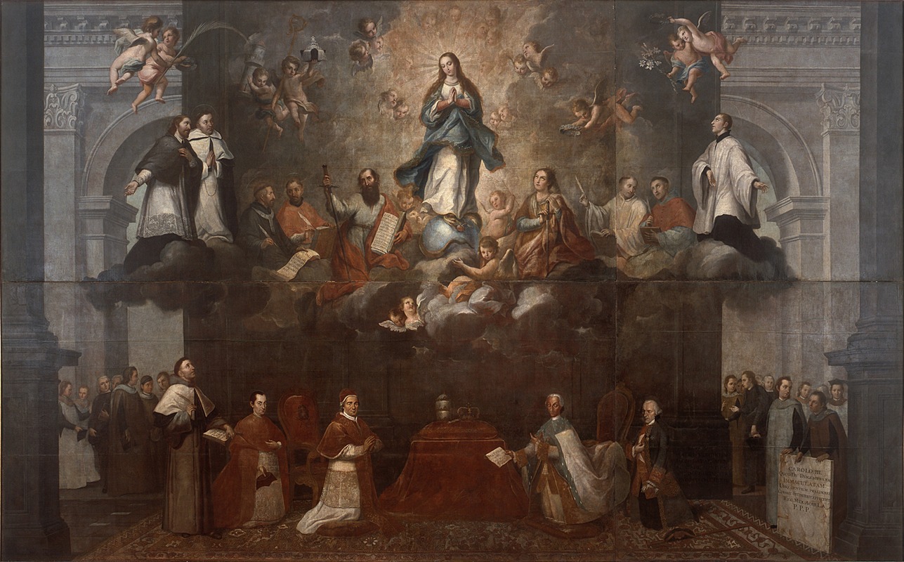 Glorification of the Immaculate Conception by Francisco Antonio Vallejo — digital art print download