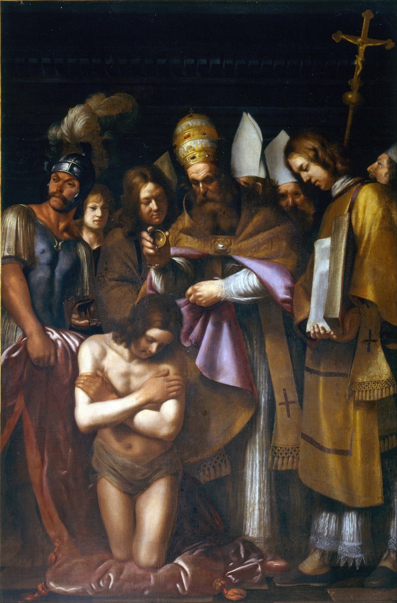 Baptism of Constantine by Giovanni Antonio Galli — digital art print download
