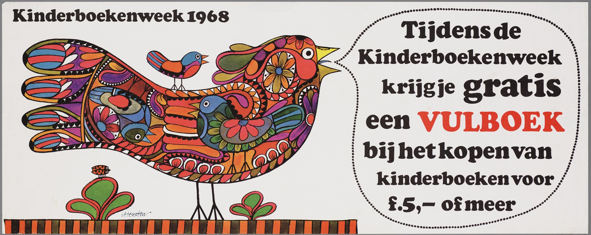 Kinderboekenweek 1968 by Alfons van Heusden, 1968 — digital art print download