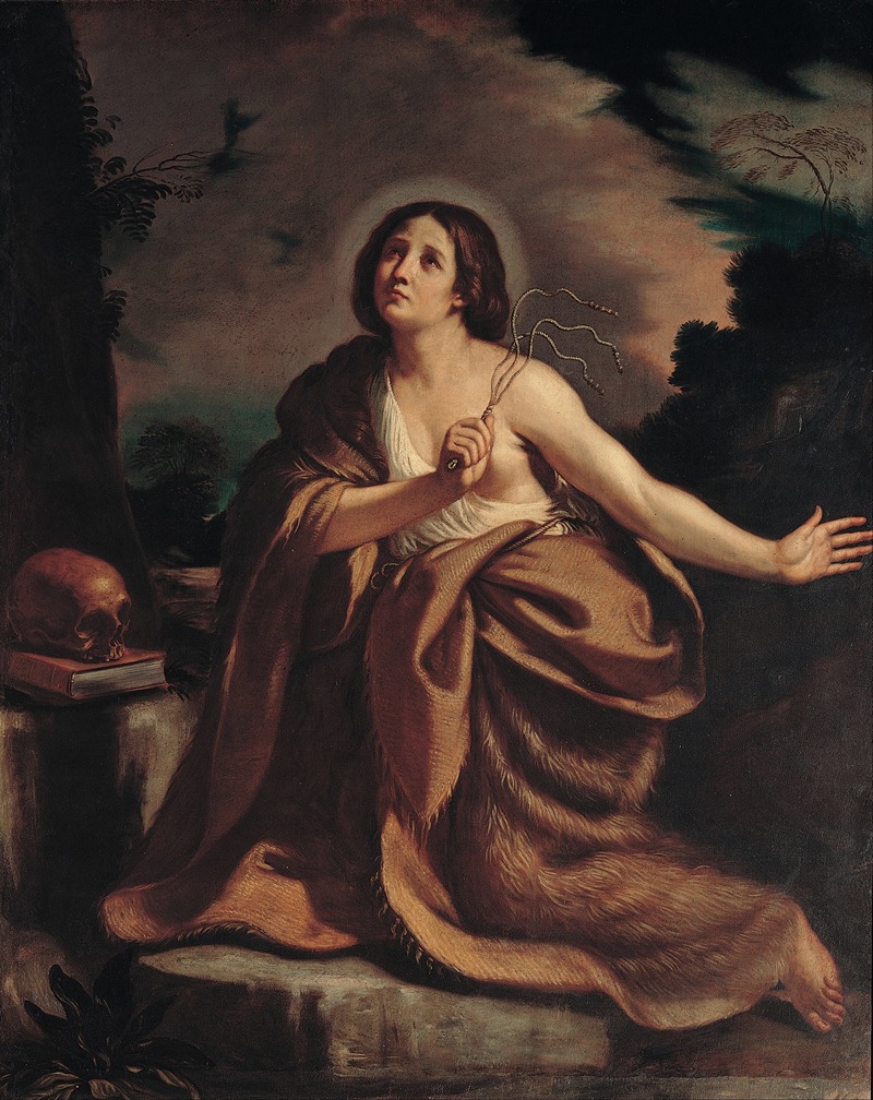Penitent Magdalene by Follower of Guercino, 1650 — digital art print download