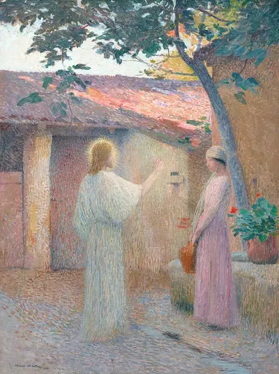 Christ and the Woman of Samaria by Henri Martin — digital art print download