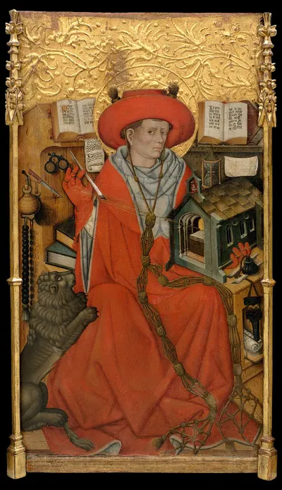 Saint Jerome in his Study by Jaume Ferrer — digital art print download