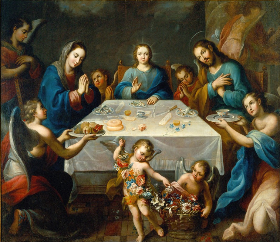 The Blessing of the Table by José de Alcíbar — digital art print download