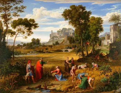 Landscape with Ruth and Boaz by Иосиф Антон Кох — digital art print download