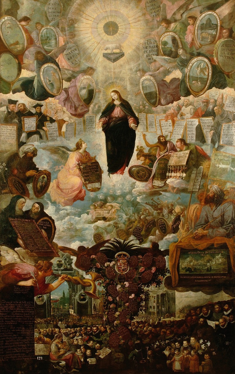 Alegoría de la Virgen Inmaculada by Juan de las Roelas, 1616 — digital art print download