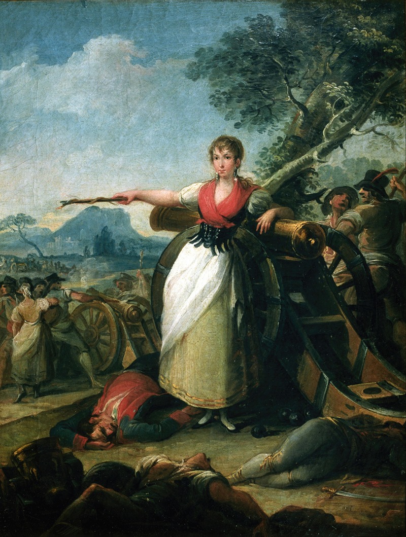 Agustina de Aragón by Juan Gálvez — digital art print download