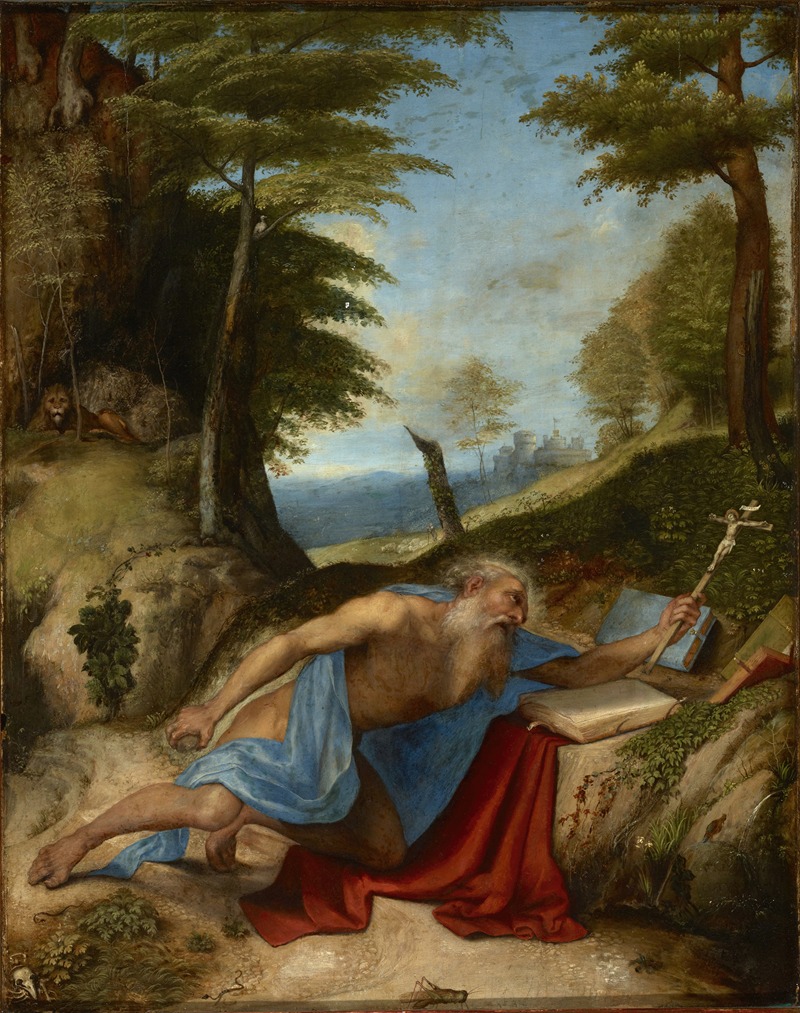 Saint Jerome Penitent by Лоренцо Лотто — digital art print download