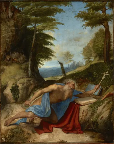 Saint Jerome Penitent by Lorenzo Lotto — digital art print download