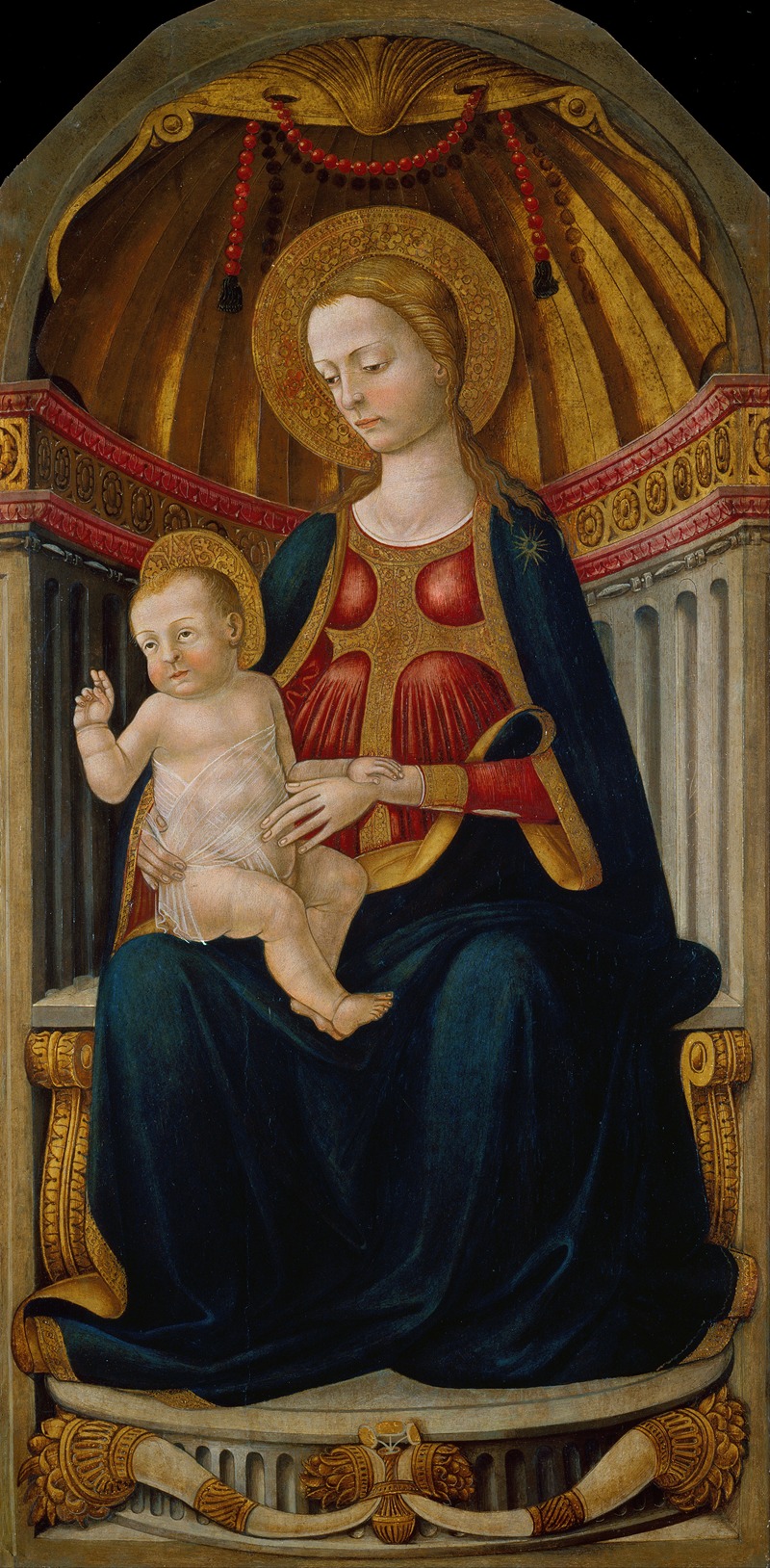 Virgin and Child on the Throne by Neri di Bicci — digital art print download