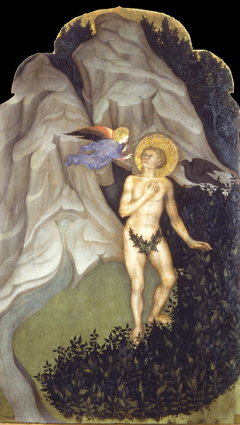 Saint Benedict Tempted in the Wilderness by Niccolò di Pietro, 1415 - 1420 — digital art print download
