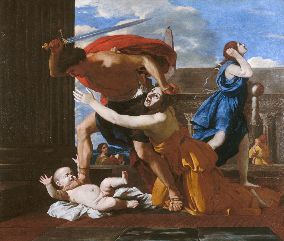 Le massacre des Innocents by Николя Пуссен, 1625-1626 — digital art print download