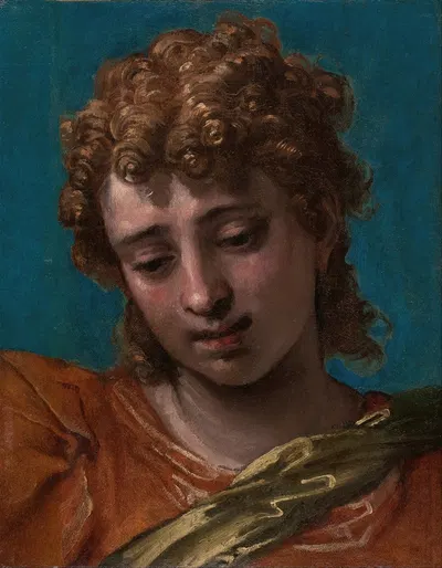 Head of Saint Michael, from the Petrobelli Altarpiece by Паоло Веронезе, 1562-1564 — digital art print download