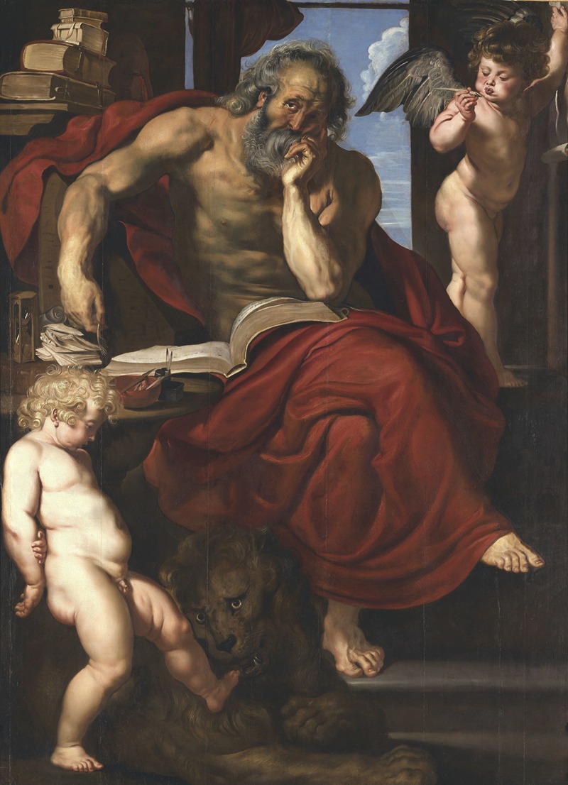St. Jerome in his Hermitage by Петер Пауль Рубенс — digital art print download