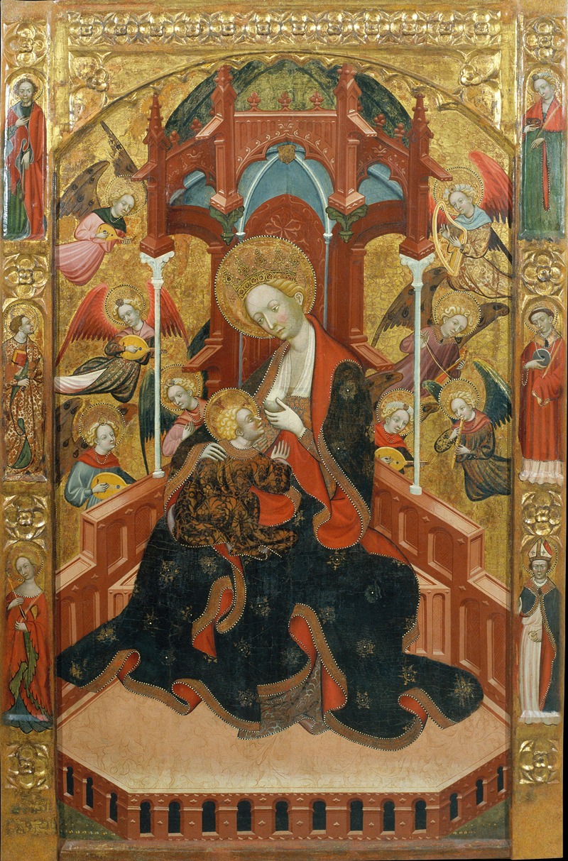 Virgin Suckling the Child by Ramon de Mur, 1415-1425 — digital art print download