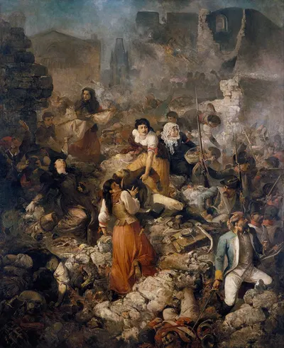 The Company of Saint Barbara by Рамон Марти i Альсина, 1891 — digital art print download