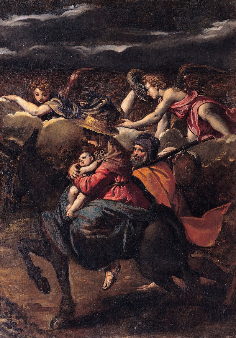 Flight into Egypt by Скарселлино, 1585 — digital art print download