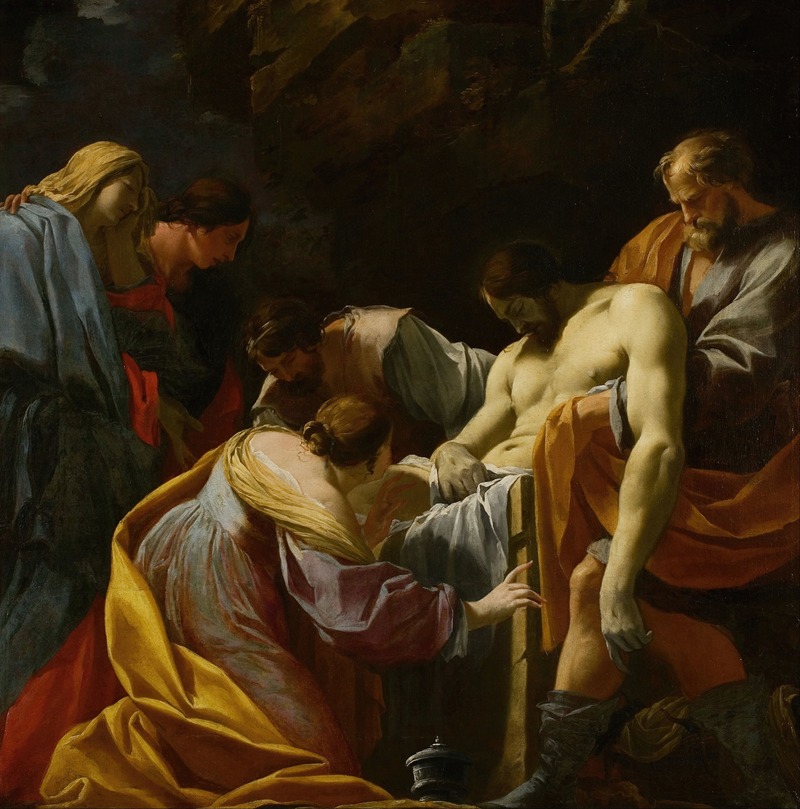The Entombment by Симон Вуэ, 1649 — digital art print download