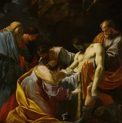 The Entombment by Simon Vouet, 1649 — digital art print download
