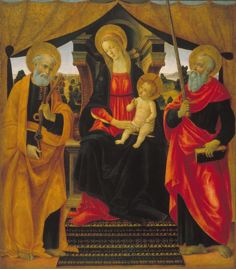 Virgin and Child between Saint Peter and Saint Paul — Vincenzo Frediani