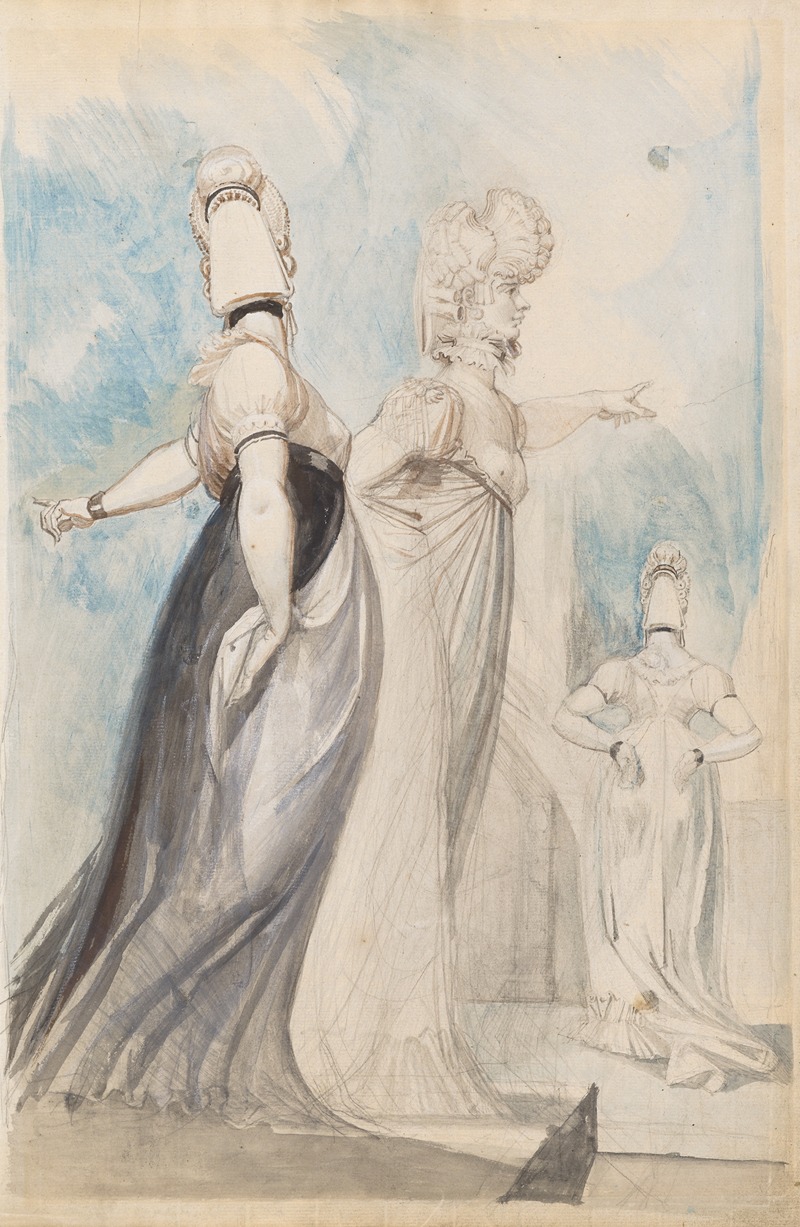 Drei promenierende Damen — Henry Fuseli