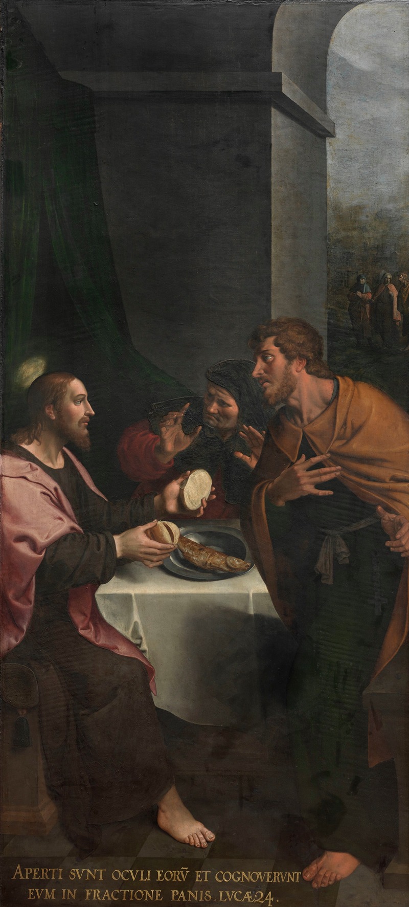 The Supper at Emmaus by Ambrosius Francken I, 1589-1596 — digital art print download