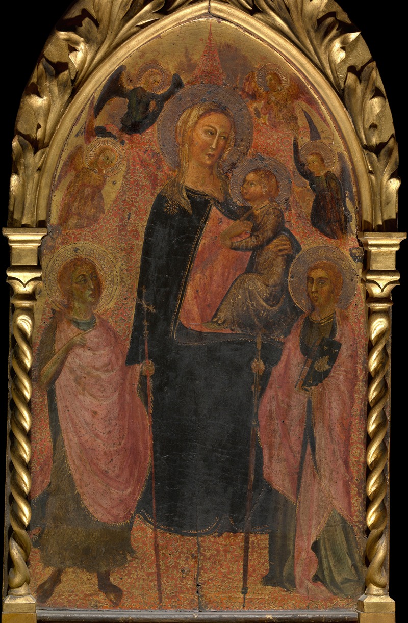 Madonna with Angels and Saints — Аноним