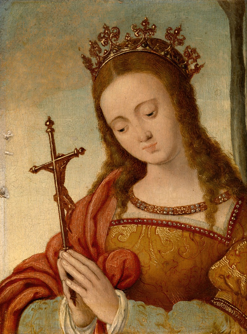 Saint at Prayers by Аноним — digital art print download