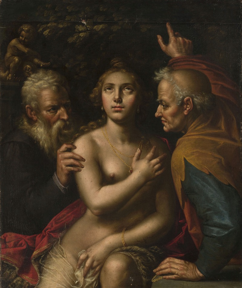 Susanna and the elders by Аноним — digital art print download