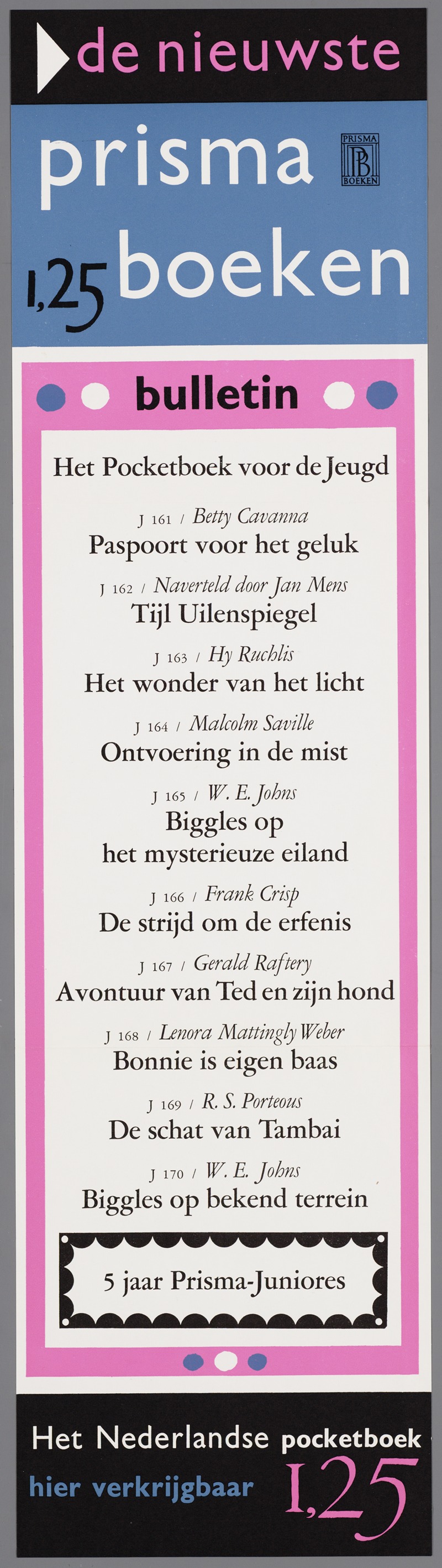 de nieuwste prisma boeken by Аноним, 1961 — digital art print download