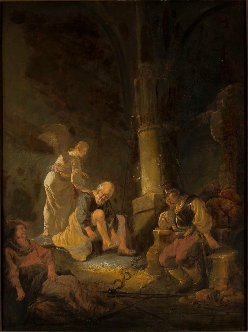 Release of St. Peter from prison by Бенжамен Герритсз. Кёйп, c. 1635 — digital art print download