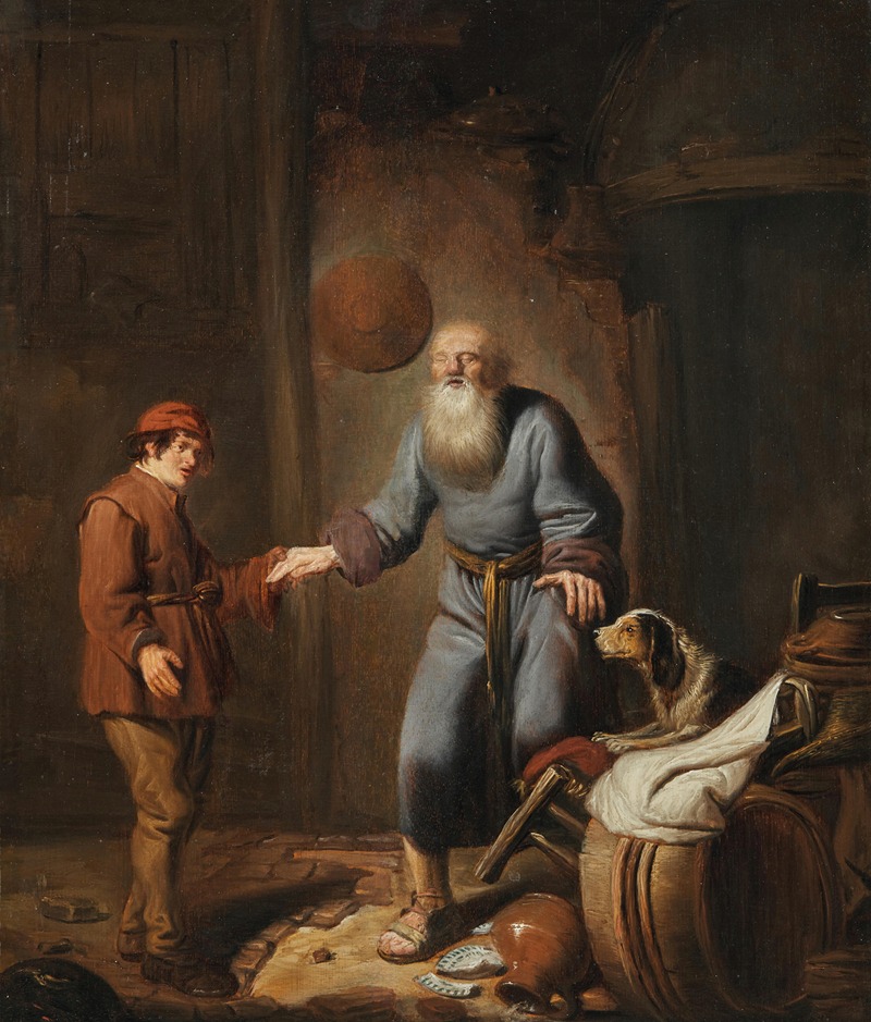 Tobit and his Son by Бенжамен Герритсз. Кёйп — digital art print download