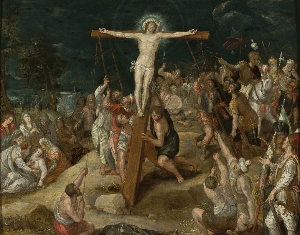 Elevation of the Cross by Christoph Schwarz, 1587 — digital art print download