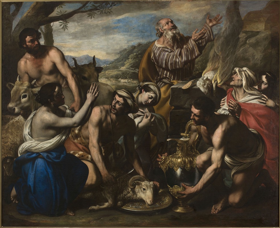 Sacrifice of Noah by Francesco de Rosa — digital art print download