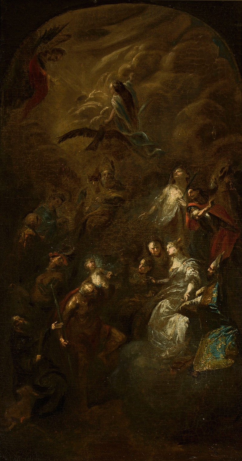 Fourteen Holy Helpers by Франц Антон Маульберц, c. 1779 — digital art print download