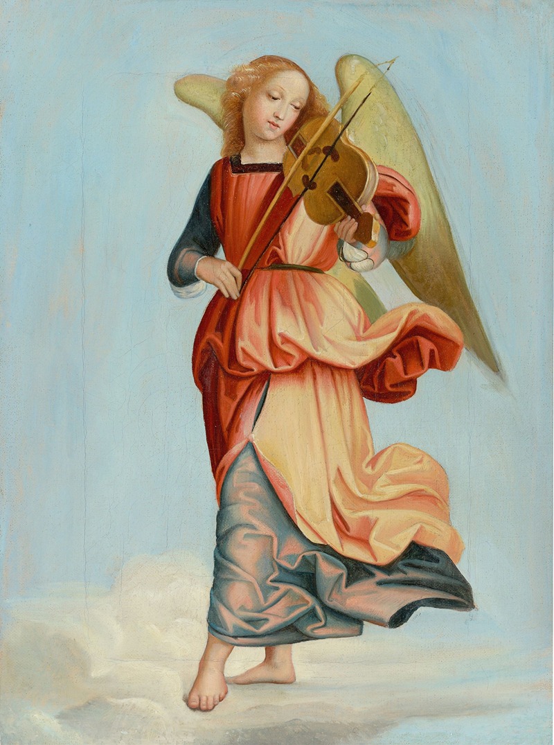 Music making angel by Франц Иттенбах — digital art print download
