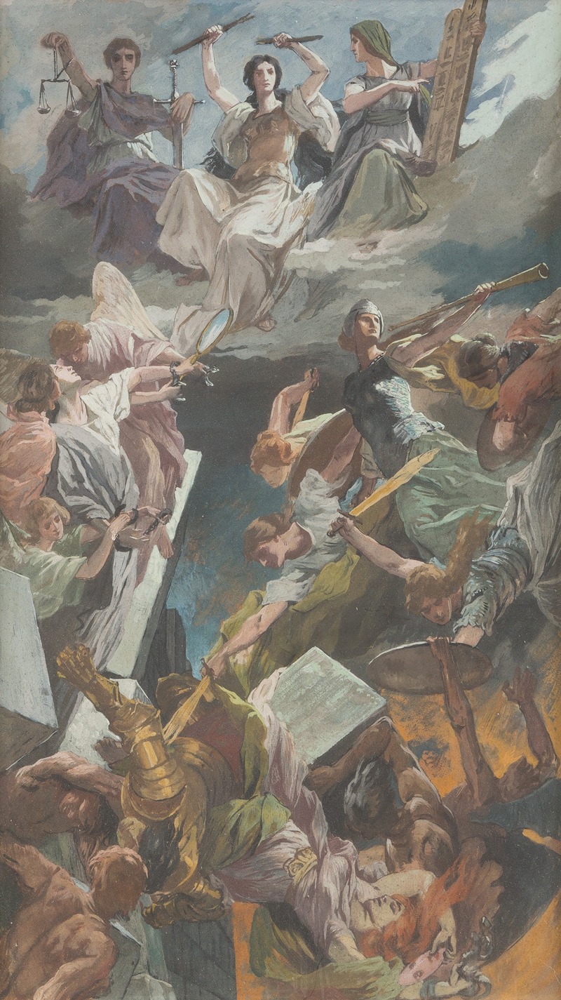 THE LAST JUDGEMENT by Немецкая школа — digital art print download