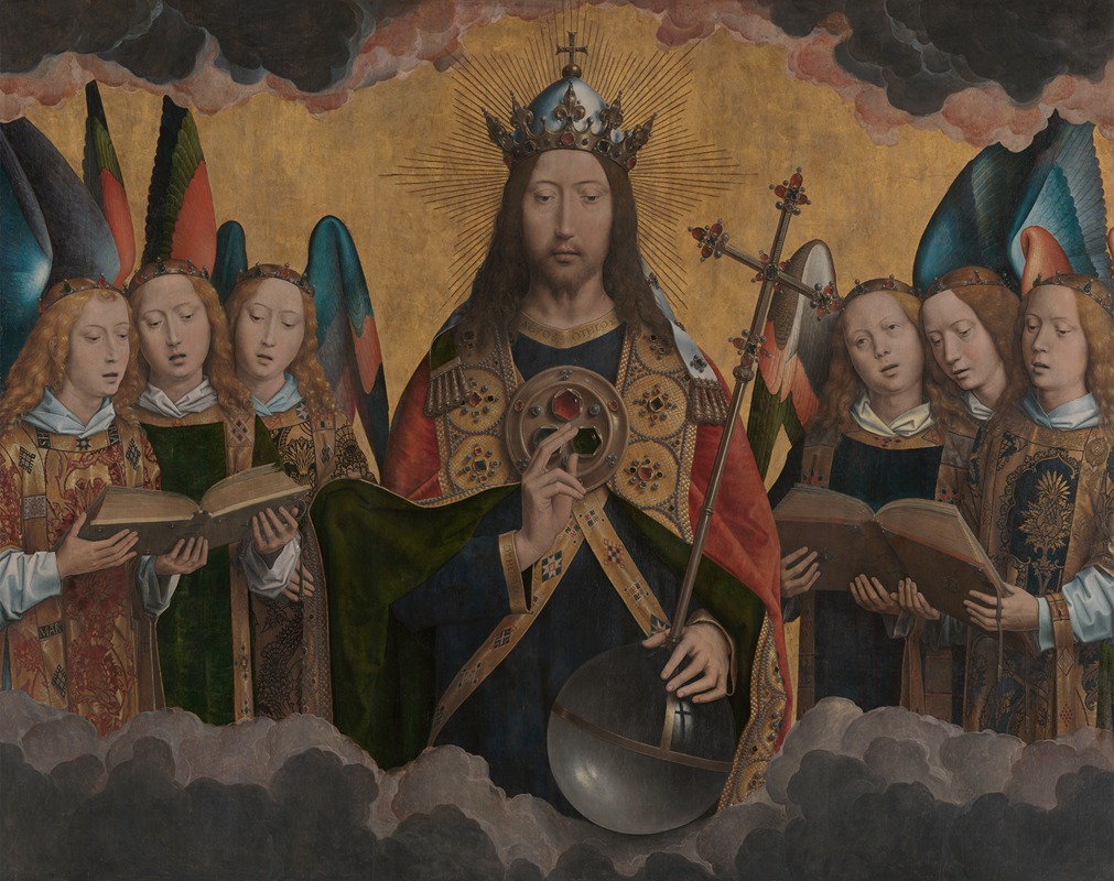 God the Father with Singing Angels — Ханс Мемлинг