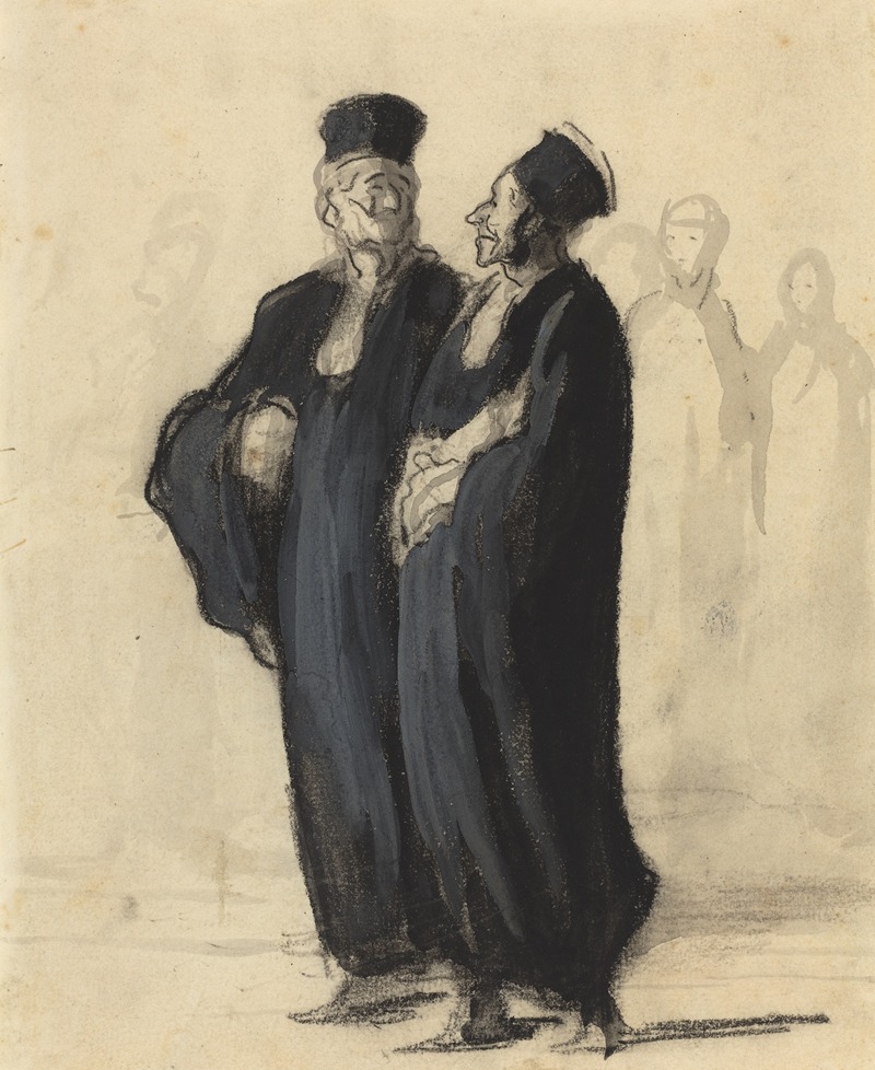 Two Lawyers II by Honoré Daumier — digital art print download