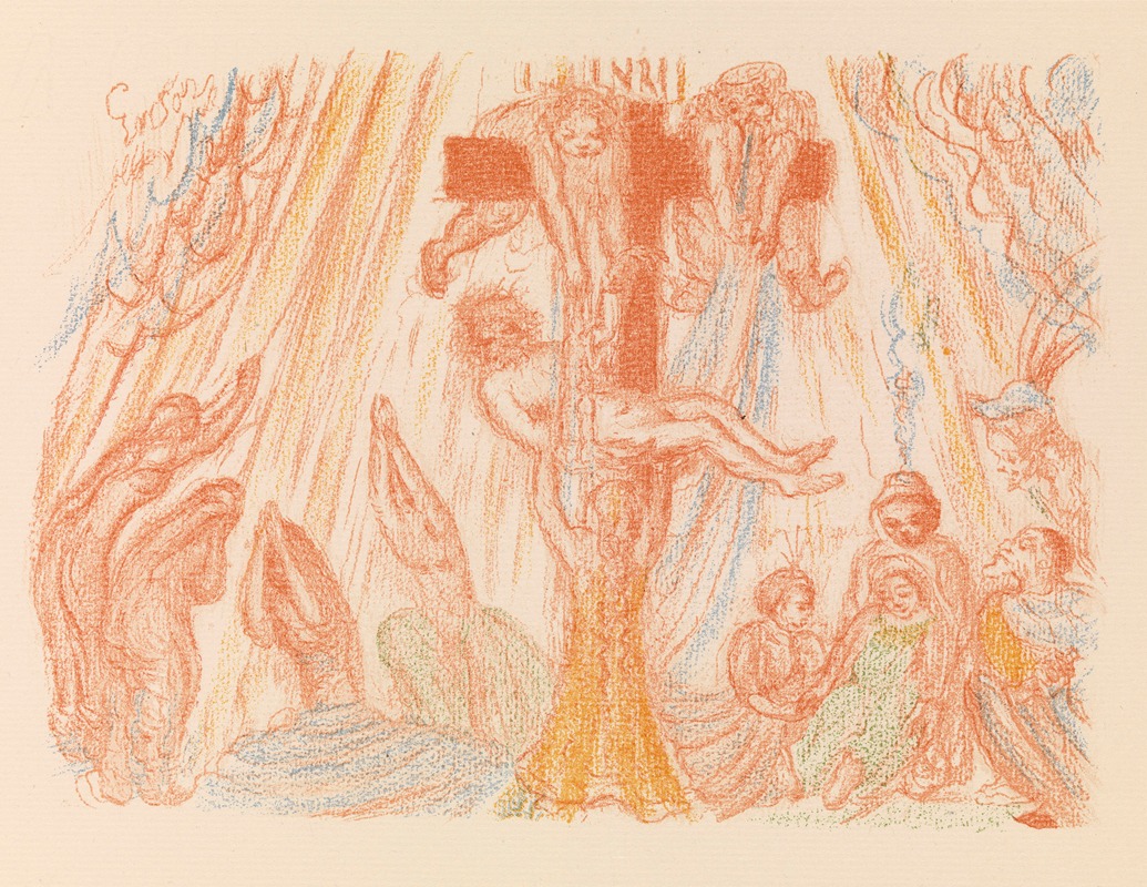 Descent from the Cross by Джеймс Энсор, 1921 — digital art print download