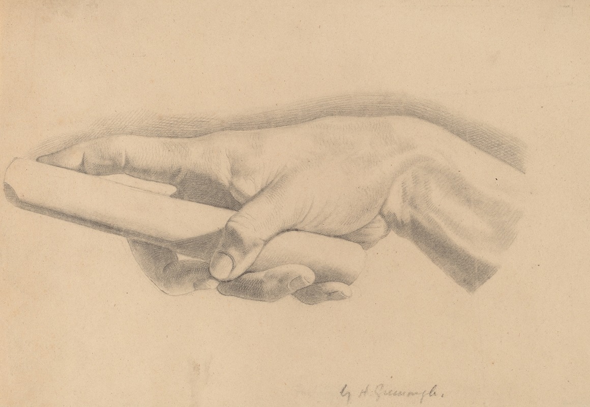 Study of a Hand by Horatio Greenough — digital art print download