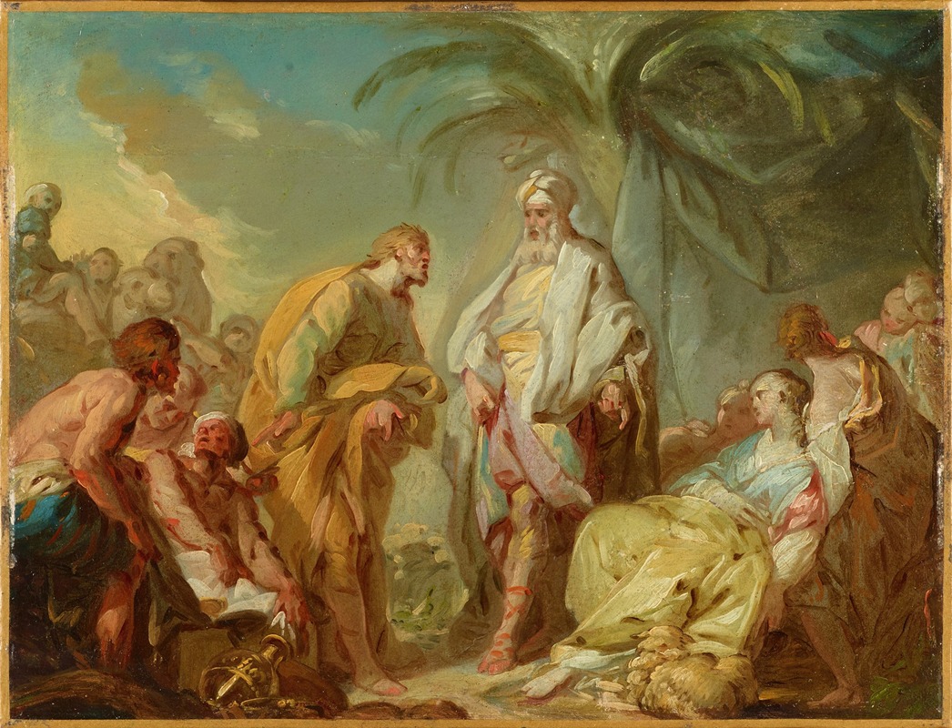 Laban and Rachel by Jean-Baptiste-Henri Deshays de Colleville — digital art print download