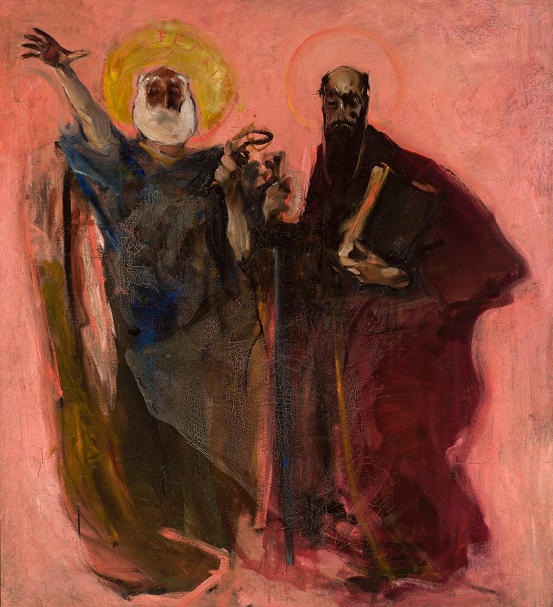 Apostles Peter and Paul, sketch by Конрад Кшижановский — digital art print download