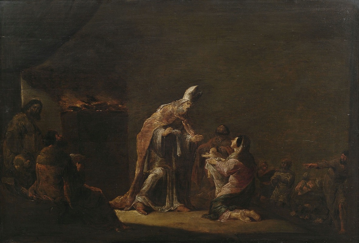 Die Darstellung im Tempel by Леонар Брамер, 1657 — digital art print download