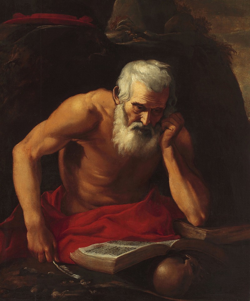 St. Jerome by Lionello Spada — digital art print download