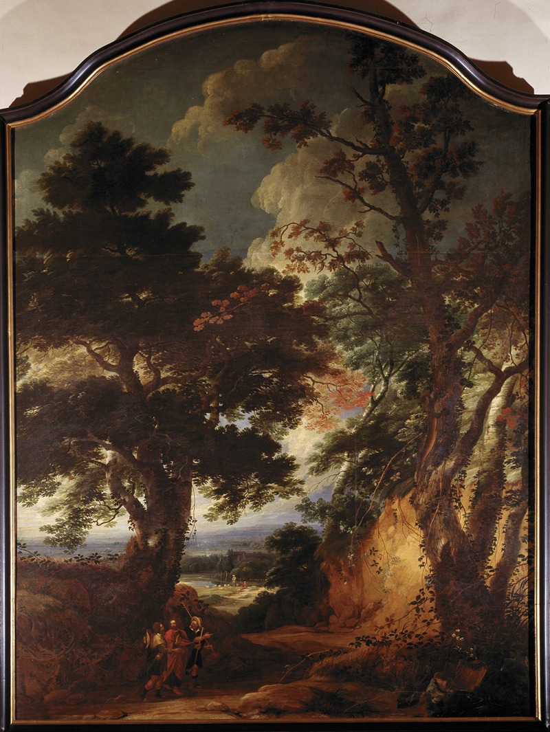 Landscape with Christ by Лукас Ахтшеллинк — digital art print download