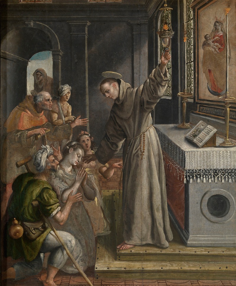 Saint Didacus Heals the Sick by Maerten De Vos — digital art print download